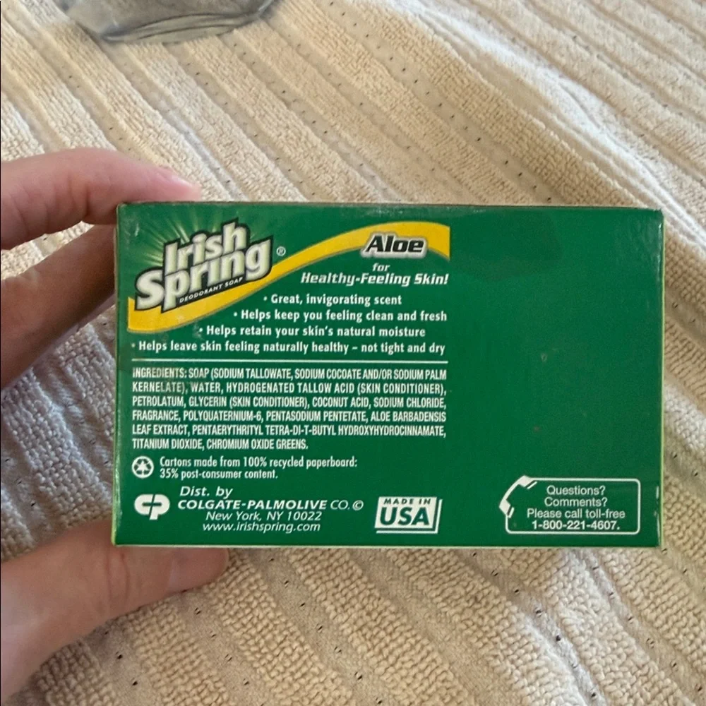 Irish Spring Aloe Deodorant Soap Bar